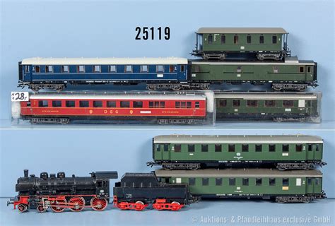 Konv Märklin H0 D Zug dabei Schlepptenderlok der DB BN 38 1807