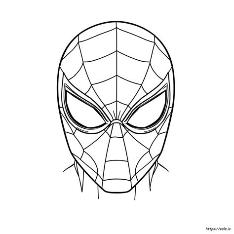 spiderman face draw 12