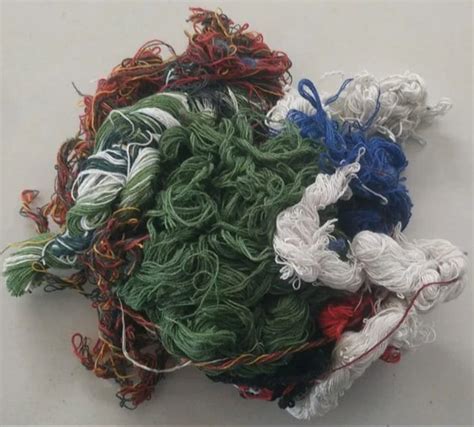 White Cotton Yarn Waste For Textile Industry Pack Type HDPE Bags At