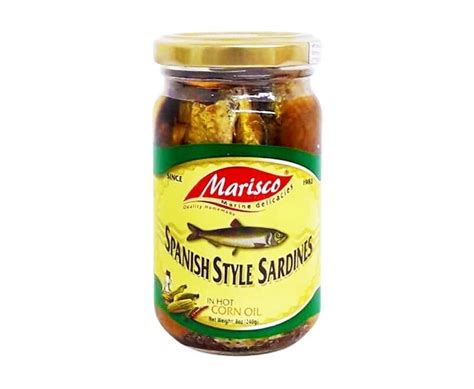 Marisco Spanish Style Sardines In Hot Corn Oil 8oz 240g