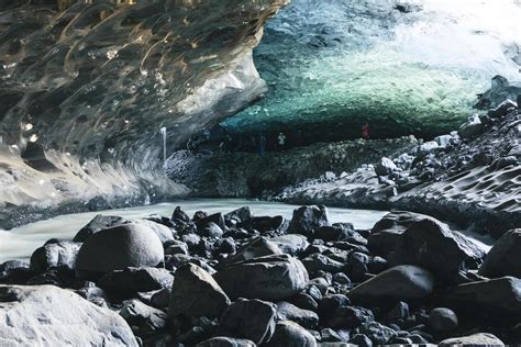 Ice Caves in Glacier at Jokulsarlon, Iceland 5125556 Stock Photo at ...