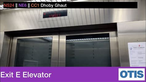 Dhoby Ghaut MRT Station Otis Elevator Exit E YouTube