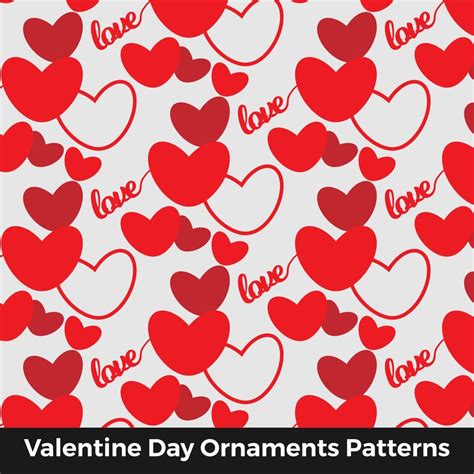 valentine day heart ornaments Patterns 18944433 Vector Art at Vecteezy 