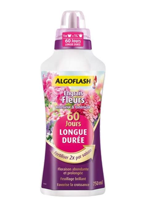 Engrais Fleurs Longue Durée Algoflash 750ml 100 M² Leroy Merlin