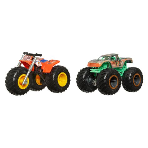 Набір машинок Hot Wheels Monster Trucks Tri to cruch me vs Baja buster FYJ64 HLT66 купити в
