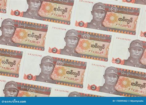 Myanmar Kyats Banknote Money Kyat Currency In Myanmar Editorial