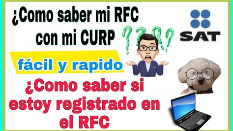 C Mo Saber Cual Es Mi Rfc Por Internet C Mo Verificar Si Estoy