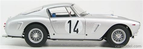 MATTEL HOT WHEELS W1181 Scale 1 18 FERRARI 250 SWB BERLINETTA N 14 24h LE MANS 1961 SILVER BLUE