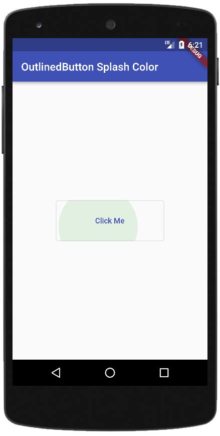 Flutter How To Change Outlinedbutton Splash Color Flutter Tutorials