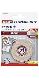 Tesa Powerbond Foam Double Sided Mounting Tape For Outdoors Use 1 5 M X