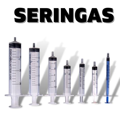 Seringa Descartável 1ml 3ml 5ml 10ml e 20ml AROMAS ALIMENTÍCIOS