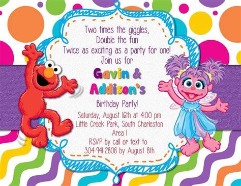 Elmo And Abby Cadabby Birthday Gavins 3rd And Addisons 1st