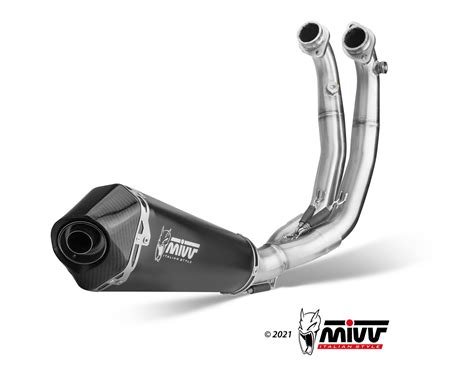 APRILIA TUONO 660 Exhaust Mivv Delta Race Black Stainless Steel A 014