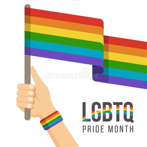 Concepto Del Mes Del Orgullo De LGBTQ Con Diseño Del Vector De La