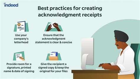 Acknowledgement Receipts With Template And 2 Samples