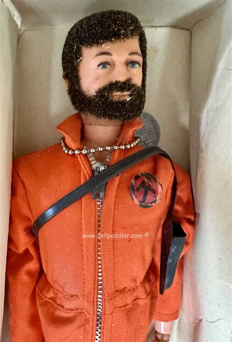 Vintage 1970 Gi Joe Air Adventurer Brunette Rare Doll Peddlar