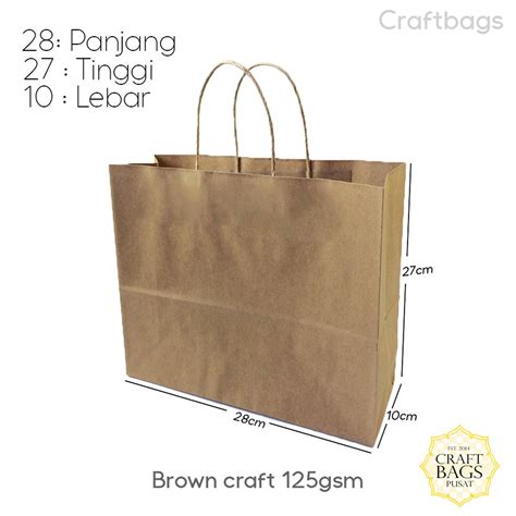 Jual Paper Bag Coklat Polos Lanscape X X Cm Paper Bag Polos