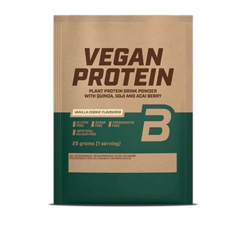 BioTech USA Vegan Protein Vaníliás Sütemény 25g Netmedical hu