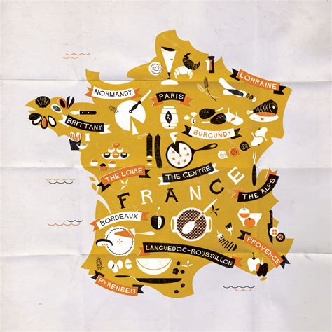 Bon Appetit Culinary Map Of France For Sbs Food Eateries Food