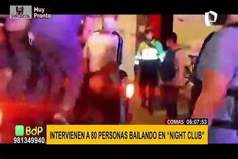 Comas Intervienen A M S De Personas En Un Night Club En Pleno Toque