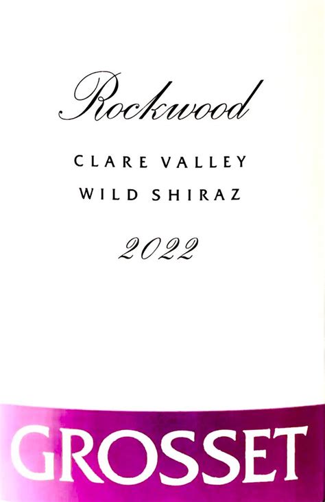 2022 Grosset Rockwood Wild Shiraz Clare Valley Australia South