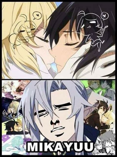 Mikayuu Owari No Seraph Meme Ship Anime Couple Vampiri Dipinti Immagini