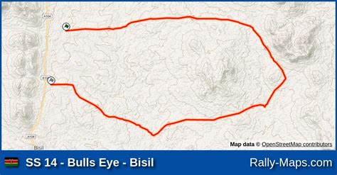 SS 14 Bulls Eye Bisil Stage Map East African Safari Classic Rally