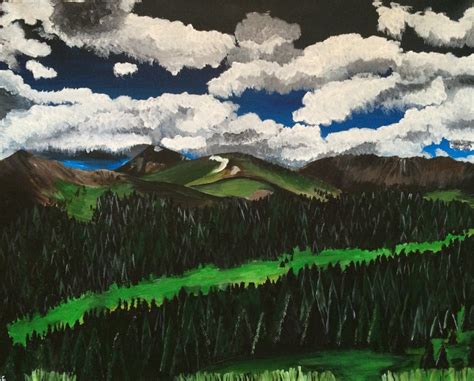 Colorado Mountain Landscape Painting - Etsy