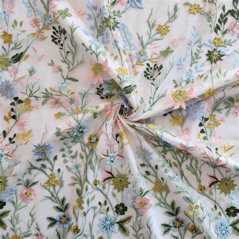 Es Embroidered Tulle Nude Curtain Dream