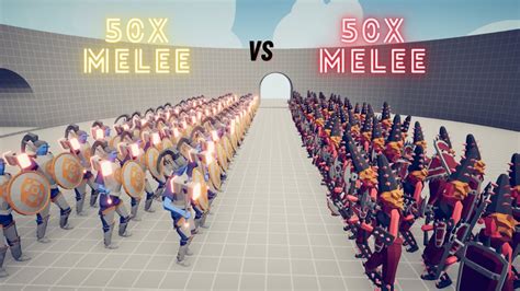 50x Melee Units Tournament Tabs Totally Accurate Battle Simulator