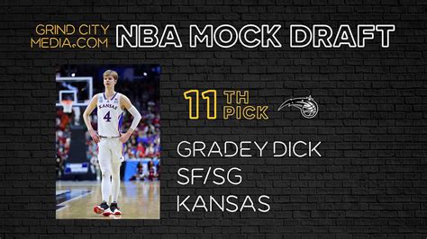 Orlando Magic 11 Pick Gradey Dick 2023 Nba Mock Draft Grind City Media