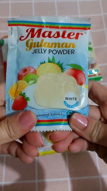 Master Gulaman Unflavored White Jelly Powder With Seaweed Extract Youtube