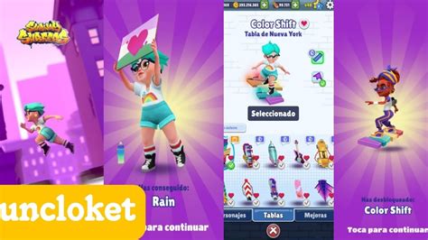 desbloqueo a rain nueva actualización de New york 2023 subway surfers