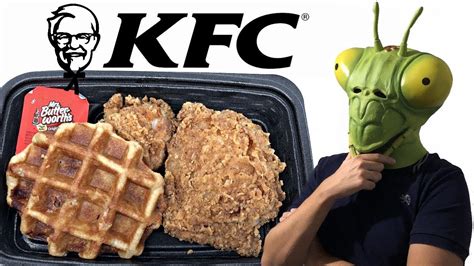 New Kfc Chicken And Waffles Review Youtube