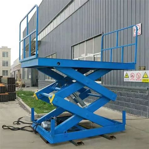 Electric Hydraulic Scissor Lift For Warehouse Stationary Cargo Scissor