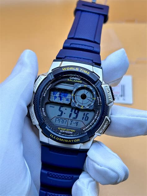 Casio Blue Digital Watch, Men's Fashion, Watches & Accessories, Watches ...