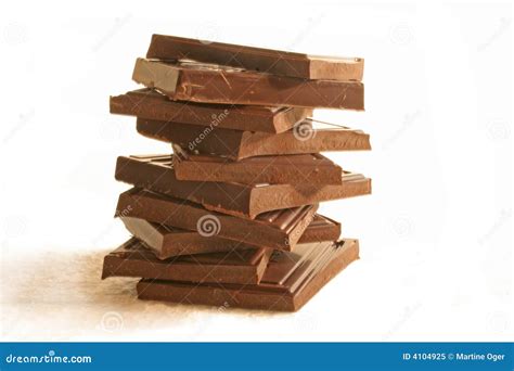 Stack Of Chocolate Stock Image Image Of Cook Ingredient 4104925