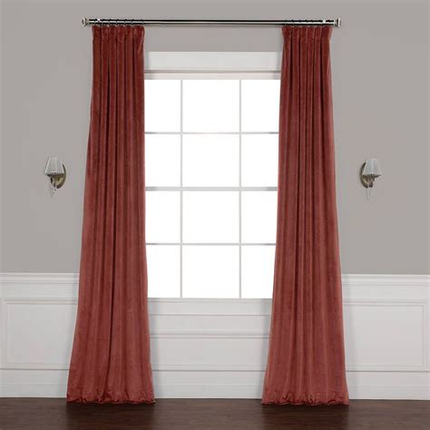 Exclusive Fabrics Furnishing Plush Velvet Curtain Panel