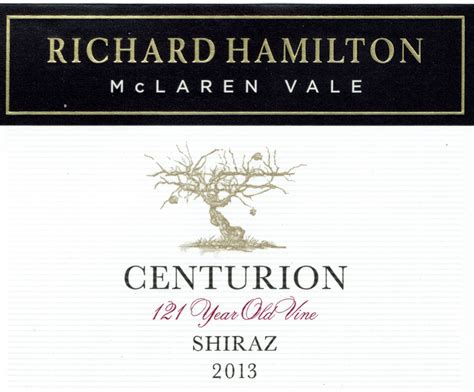 2013 Richard Hamilton Shiraz Centurion Old Vines Shiraz Australia