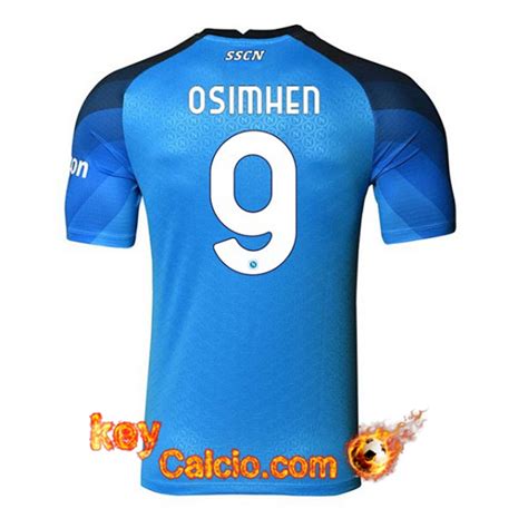 Comprare Nuove Maglia Calcio SSC Napoli OSIMHEN 9 2022 2023 Prima