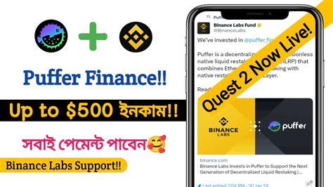 Puffer Finance Airdrop Puffer Finance Binance Labs Support Puffer