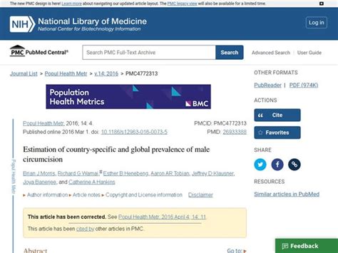 Estimation Of Country Specific And Global Prevalence Of Male