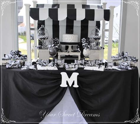 Black And White Theme Party Decoration Ideas - Theme Image