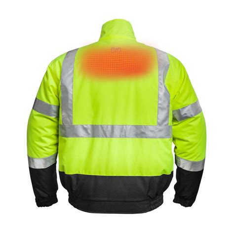 Mobile Warming V Men S Outdoor Worker Hi Viz Heated Jacket The