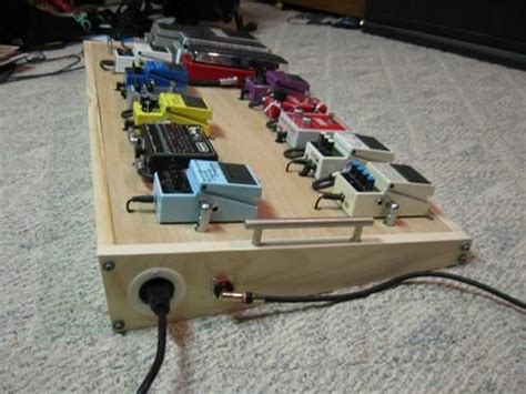 Diy Pedal Board From Scraps Mylespaul Guitar Pedals Diy Guitar