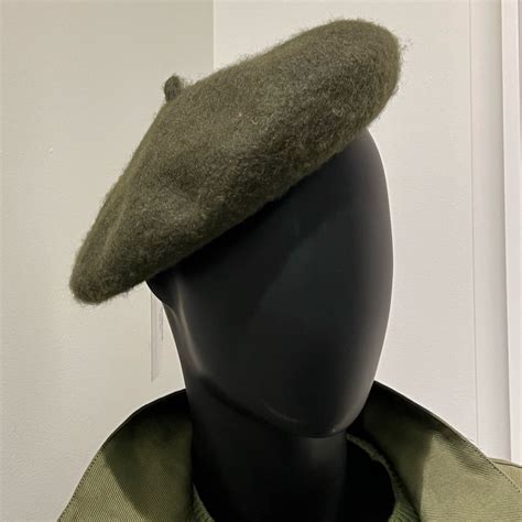 Green beret | Green beret, Beret, Green wool