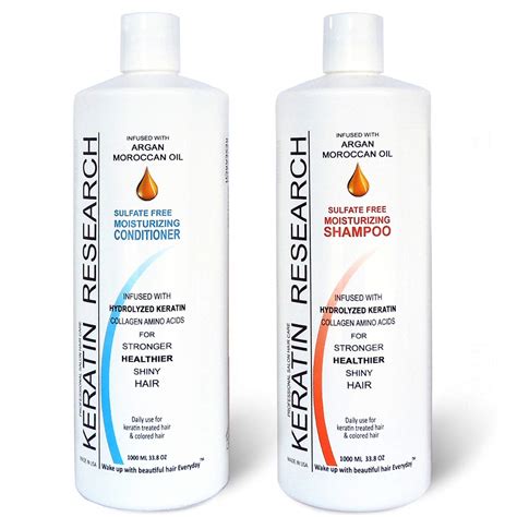 Sulfate Free Shampoo & Conditioner 2x 1000ml Bottles Value Set infused ...