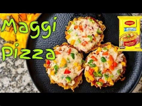 Maggi Noodles Pizza Recipe On Tawa No Oven Pizza Cheesy Maggi Pizza