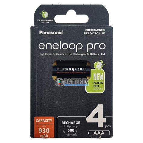 Аккумуляторы AAA Panasonic Eneloop Pro 980 mah BK 4HCDE 4BE EcoBox 4 шт