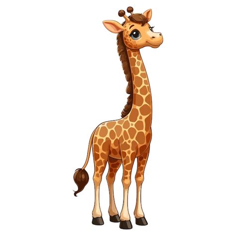 Premium Vector Cute Giraffe Vector Cartoon Illustration